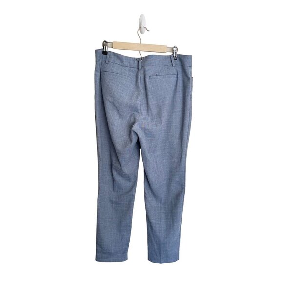 Talbots Curvy Fit Ankle Pants Size 12 Light Blue Linen Blend Womens Trousers - Picture 3 of 3
